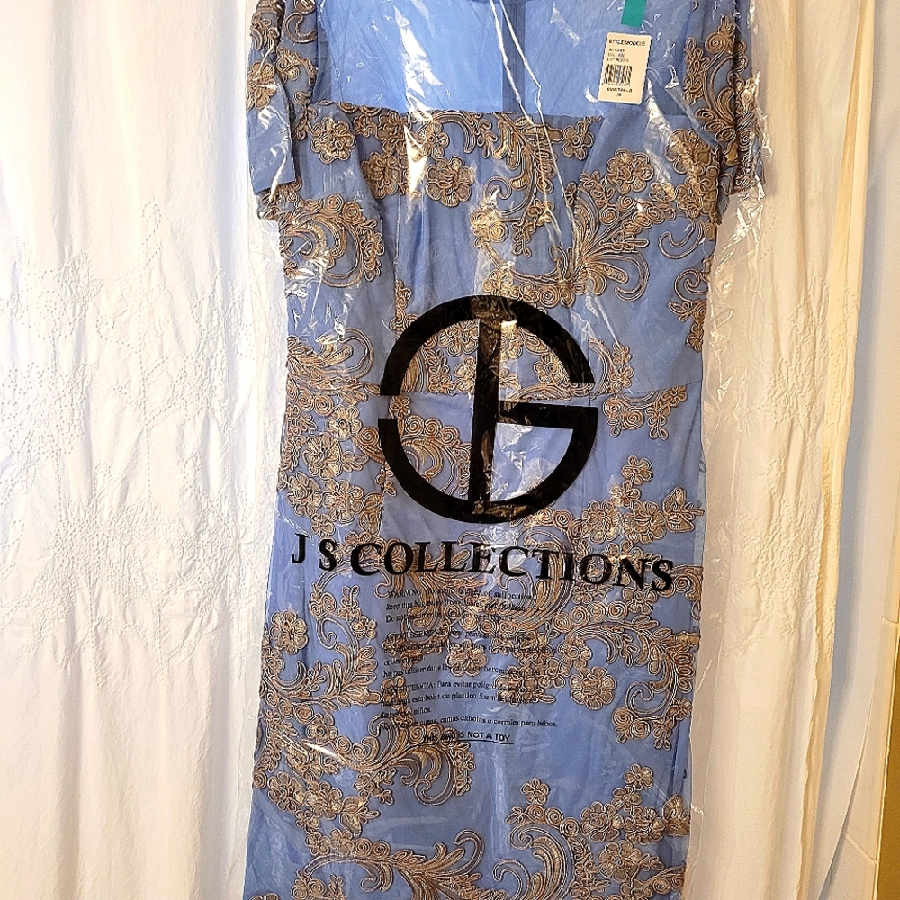 Embroidered cocktail dress